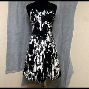 Cute and flirty black and white dress